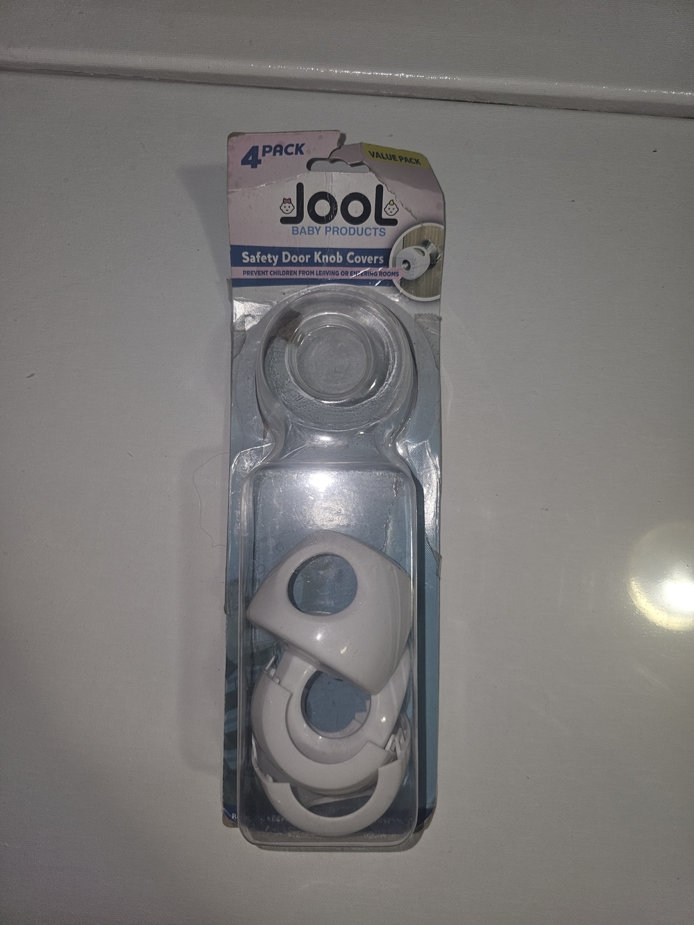 FREE W/ PURCHASE Jool Baby Safety Door Knob Covers - White (2 Pack)